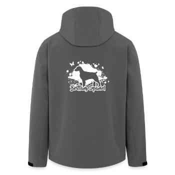 BRITTANY SPANIEL Chiens Chien Wilsigns Chiens de chasse - Veste softshell homme en polyester recyclé Stanley/Stella - noir - Dos - AI Model Male 185 light (185cm)