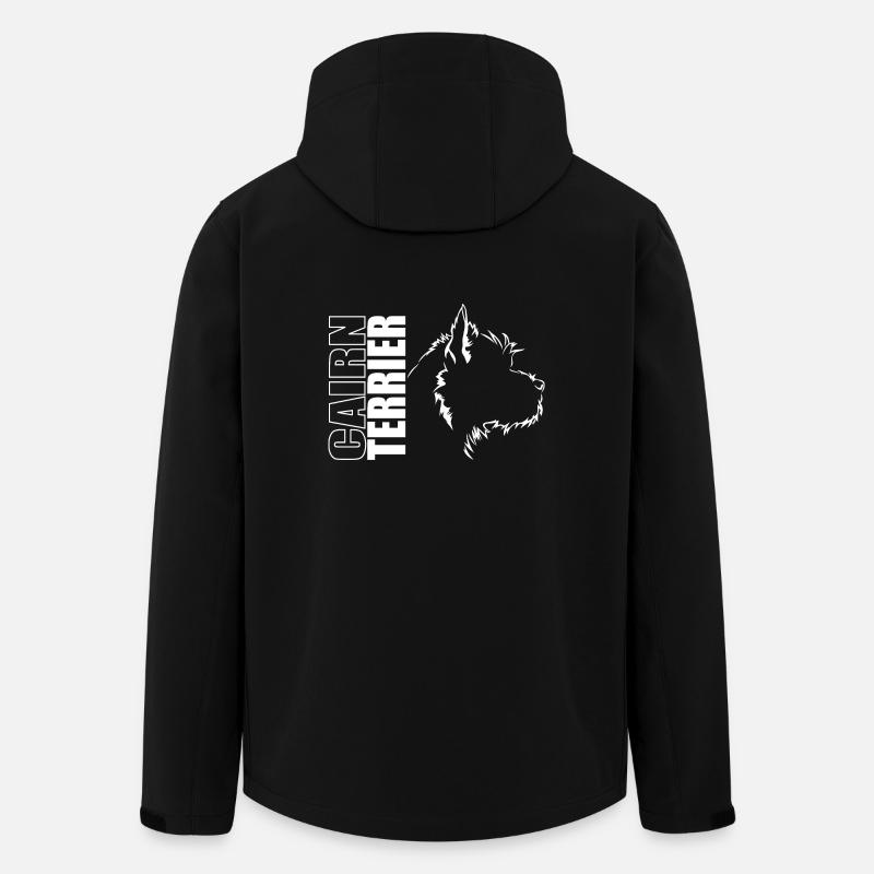 CAIRN TERRIER Profil Hunde Hund Wilsigns - Recycelte Männer Softshell-Jacke von Stanley/Stella - Schwarz