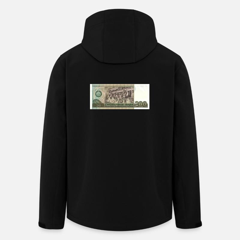 200 marks de la RDA - Veste softshell homme en polyester recyclé Stanley/Stella - noir