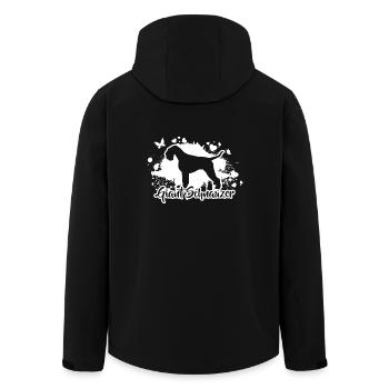 GIANT SCHNAUZER Dogs Dog Wilsigns - Men’s Recycled Softshell Jacket by Stanley/Stella - black - Back - AI Model Male 185 light (185cm)