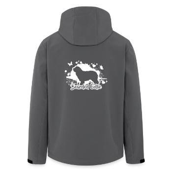 BEARDED COLLIE Chiens Maman Chien Wilsigns - Veste softshell homme en polyester recyclé Stanley/Stella - noir - Dos - AI Model Male 185 light (185cm)