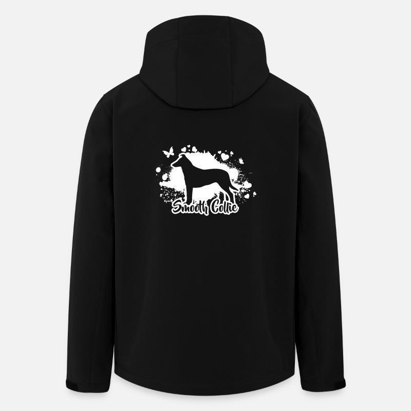 SMOOTH COLLIE Hunde Hund Wilsigns - Recycelte Männer Softshell-Jacke von Stanley/Stella - Schwarz