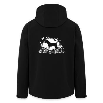 PARSON RUSSELL TERRIER Hunde Hund Wilsigns - Recycelte Männer Softshell-Jacke von Stanley/Stella - Schwarz - Hinten - AI Model Male 185 light (185cm)