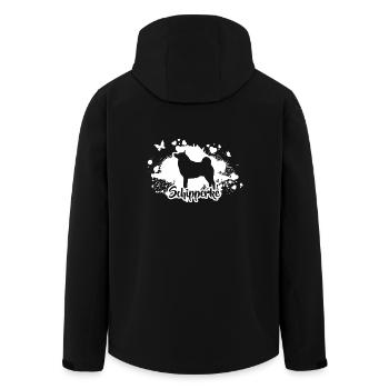 SCHIPPERKE Hunde Hund Wilsigns - Recycelte Männer Softshell-Jacke von Stanley/Stella - Schwarz - Hinten - AI Model Male 185 light (185cm)