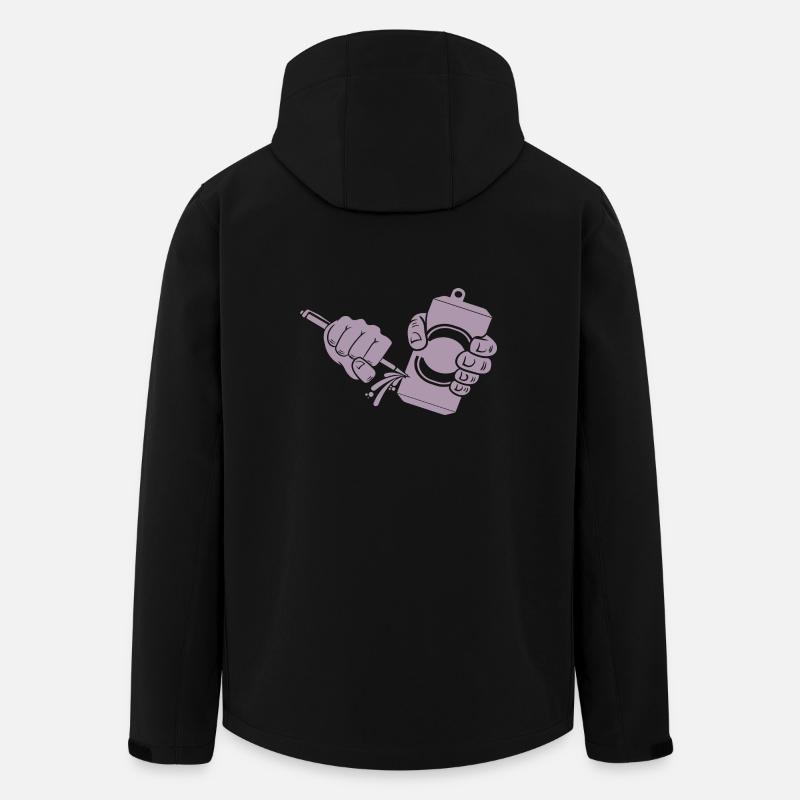 Bier Dosenbier Dosenstechen - Recycelte Männer Softshell-Jacke von Stanley/Stella - Schwarz