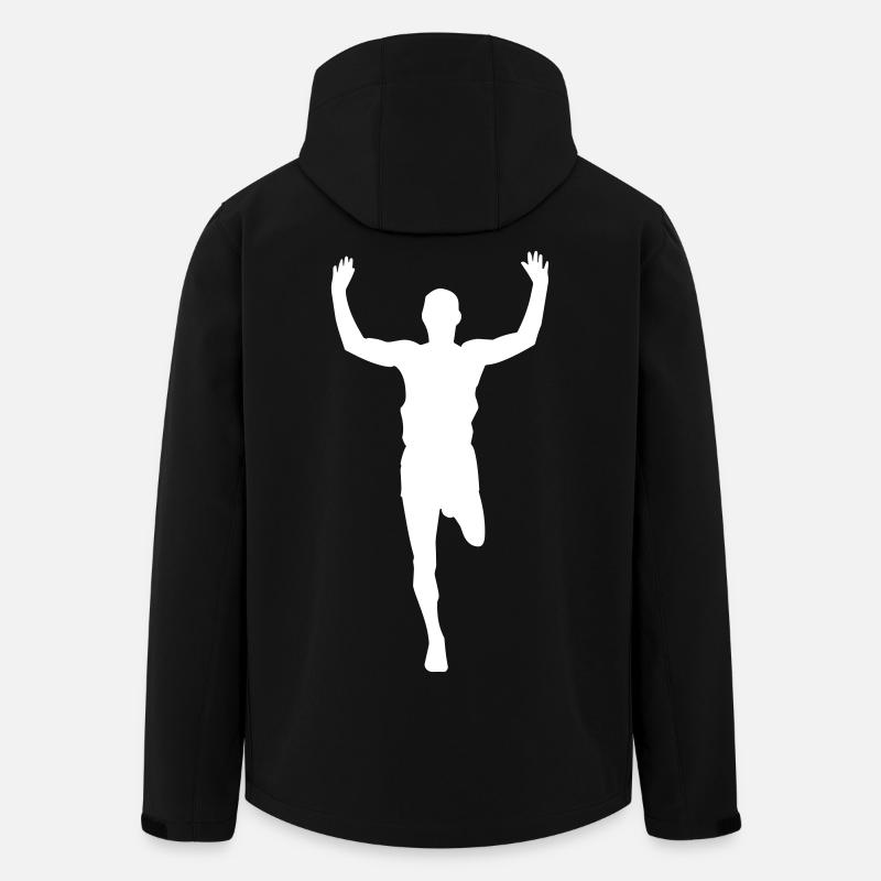 Marathon - Marathonläufer - Recycelte Männer Softshell-Jacke von Stanley/Stella - Schwarz
