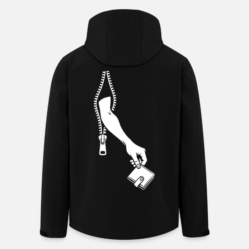 Taschendieb - Recycelte Männer Softshell-Jacke von Stanley/Stella - Schwarz