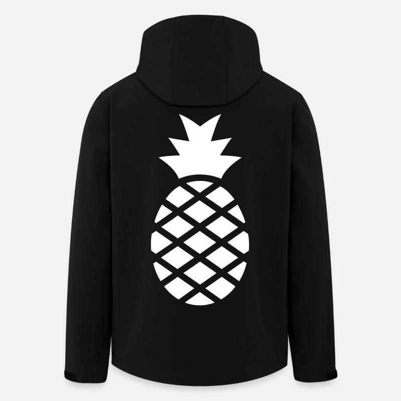 Sweet pineapple - a tropical gift - Men’s Recycled Softshell Jacket by Stanley/Stella - black