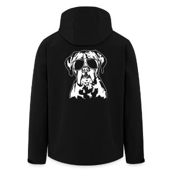 Boxer Lunettes de Soleil Cool Dog Dog Wilsigns - Veste softshell homme en polyester recyclé Stanley/Stella - noir - Dos - AI Model Male 185 light (185cm)