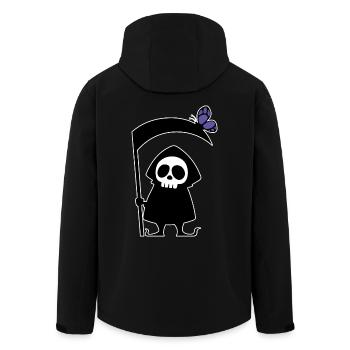 Mignon Mort Faux Scary Crâne Squelette Halloween - Veste softshell homme en polyester recyclé Stanley/Stella - noir - Dos - AI Model Male 185 light (185cm)