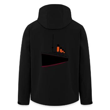 titanic_boat - Veste softshell homme en polyester recyclé Stanley/Stella - noir - Dos - AI Model Male 185 light (185cm)