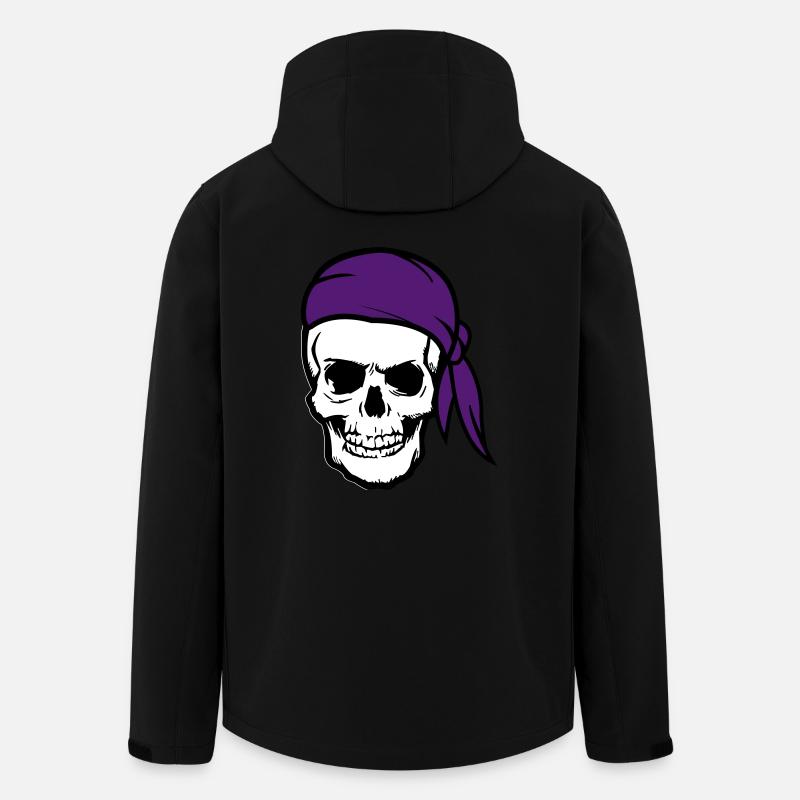 skull pirat - Recycelte Männer Softshell-Jacke von Stanley/Stella - Schwarz
