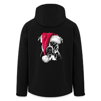 AMERICAN STAFFORDSHIRE chapeau de Noël Wilsigns - Veste softshell homme en polyester recyclé Stanley/Stella - noir - Dos - AI Model Male 185 light (185cm)