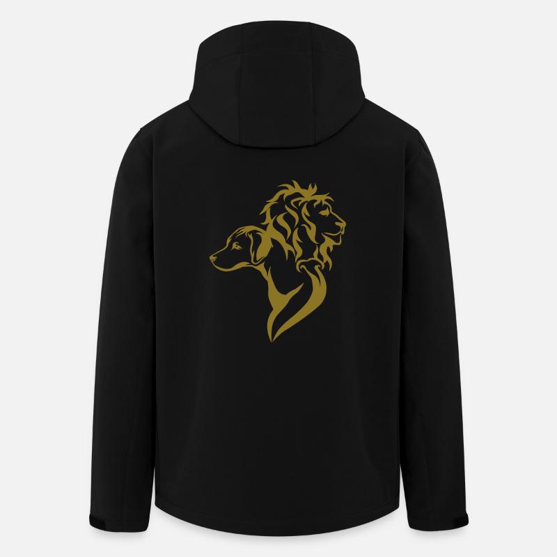 Golden Ridgeback - Recycelte Männer Softshell-Jacke von Stanley/Stella - Schwarz