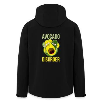 Avocado-Störung - Recycelte Männer Softshell-Jacke von Stanley/Stella - Schwarz - Hinten - AI Model Male 185 light (185cm)