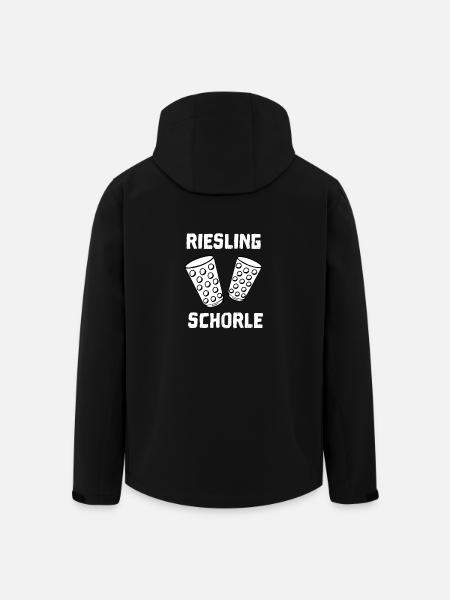 Rieslingschorle - Recycelte Männer Softshell-Jacke von Stanley/Stella - Schwarz
