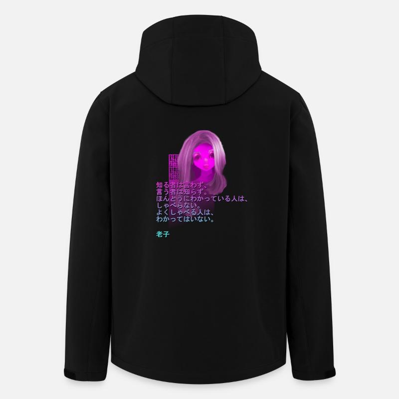mangaGirltypo1 - Recycelte Männer Softshell-Jacke von Stanley/Stella - Schwarz
