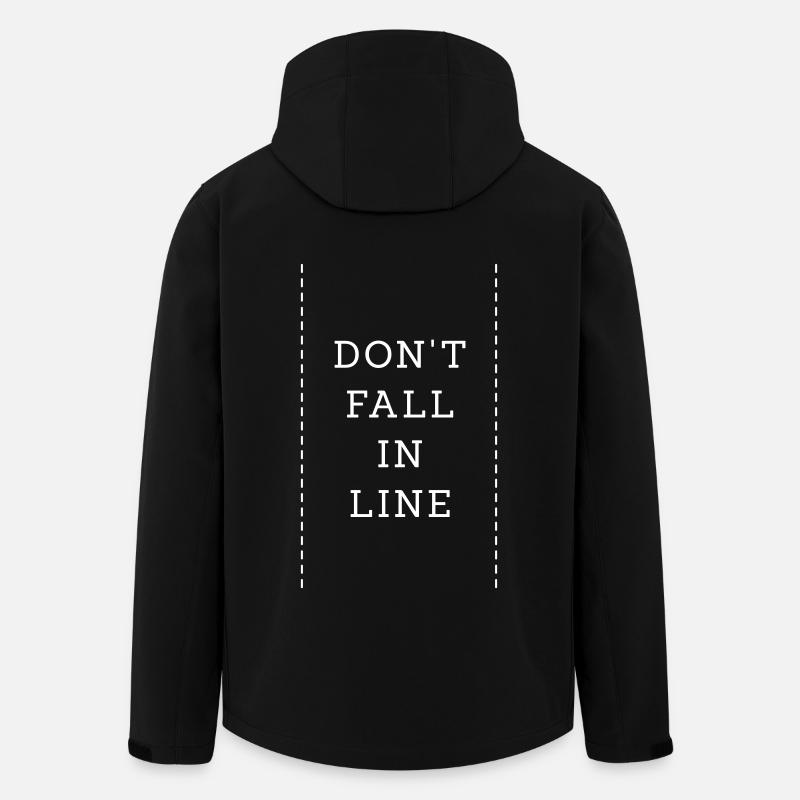 Don't Fall In Line - Men’s Recycled Softshell Jacket by Stanley/Stella - black