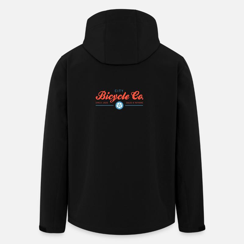 Bicycle Shirt - City Bicycle Co. - Men’s Recycled Softshell Jacket by Stanley/Stella - black