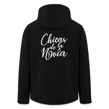 Chicas de la Novia Bridesmaid Team Bride Wedding - Men’s Recycled Softshell Jacket by Stanley/Stella - black - Back - AI Model Male 185 light (185cm)