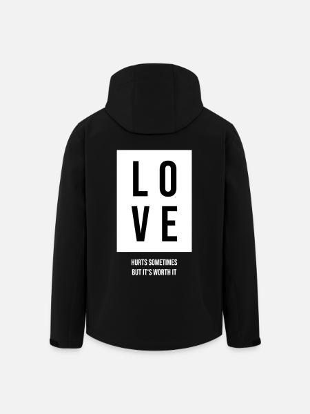 Love hurts gift - Men’s Recycled Softshell Jacket by Stanley/Stella - black