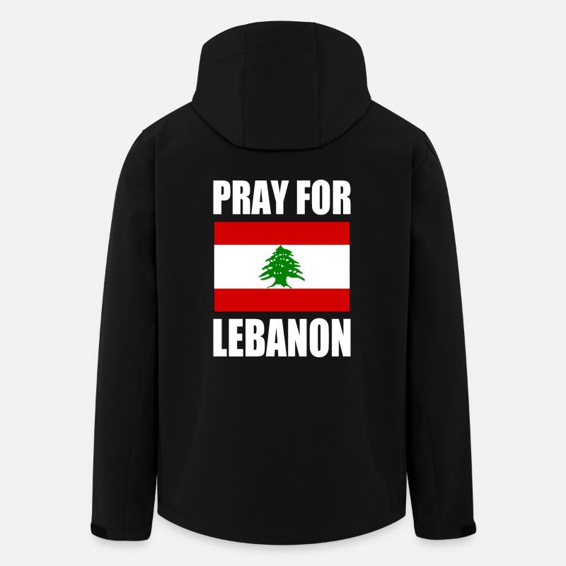 Pray for lebanon - Men’s Recycled Softshell Jacket by Stanley/Stella - black