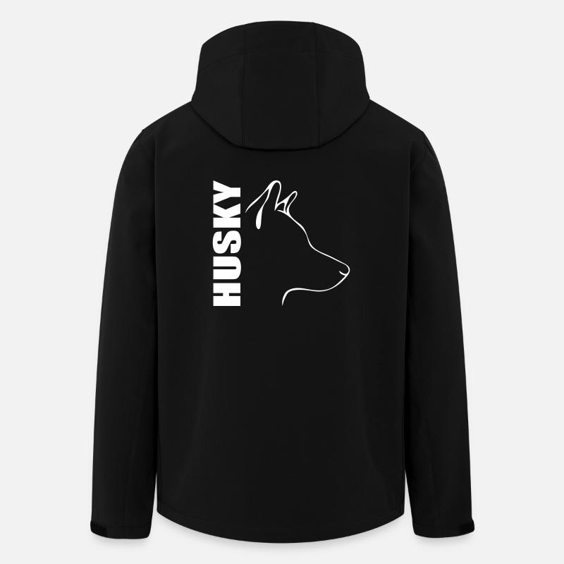 HUSKY PROFIL - Recycelte Männer Softshell-Jacke von Stanley/Stella - Schwarz