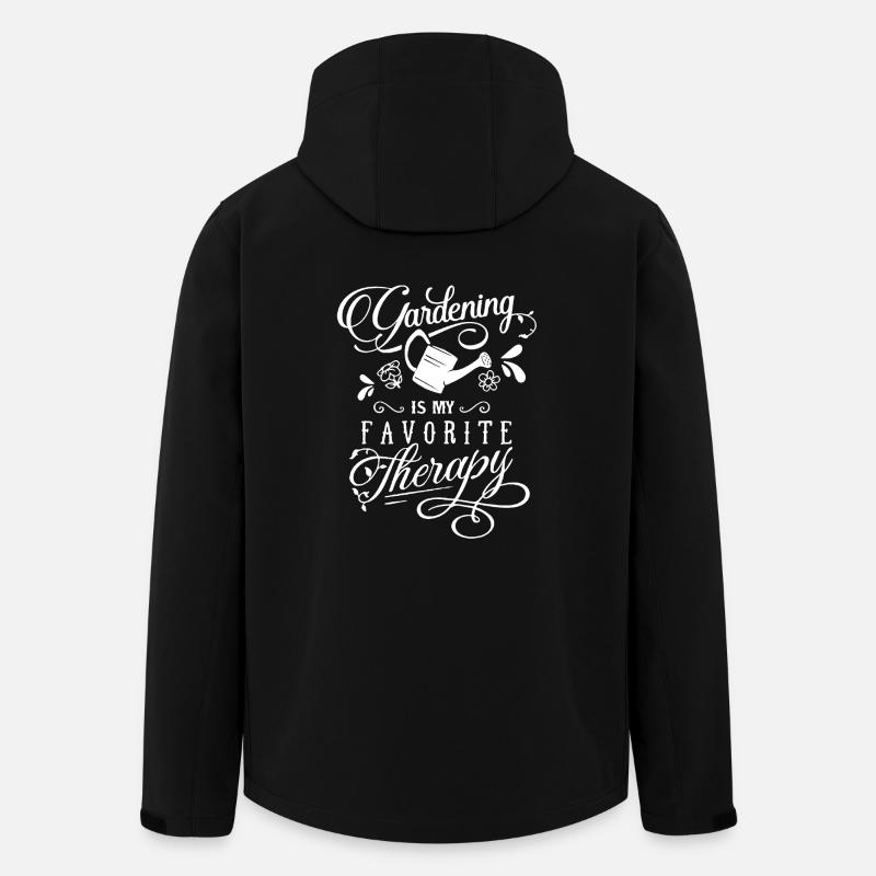 Gartenarbeit ist mein Lieblingstherapie-Hemd - Recycelte Männer Softshell-Jacke von Stanley/Stella - Schwarz