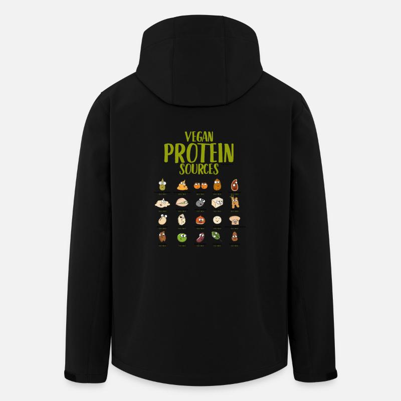 Vegan Protein Sources - Recycelte Männer Softshell-Jacke von Stanley/Stella - Schwarz
