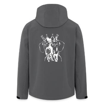 ENTLEBUCHER SENNENHUND Krone Dogs Dog Wilsigns - Men’s Recycled Softshell Jacket by Stanley/Stella - black - Back - AI Model Male 185 light (185cm)