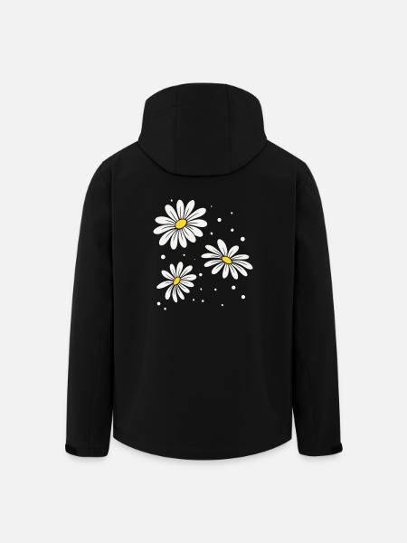 Gänseblümchen Punkte - Recycelte Männer Softshell-Jacke von Stanley/Stella - Schwarz