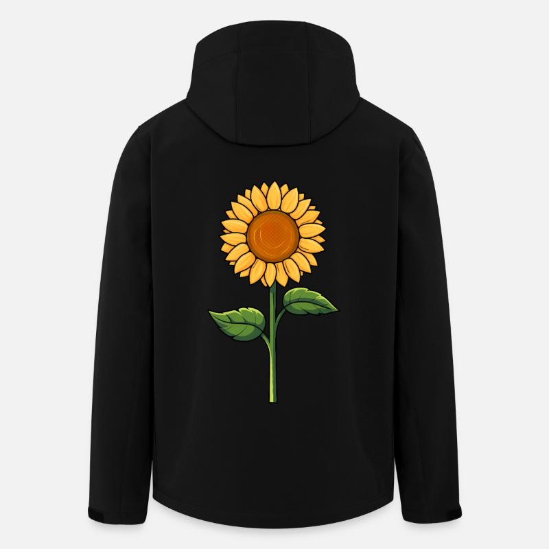 Sonnenblume - Recycelte Männer Softshell-Jacke von Stanley/Stella - Schwarz