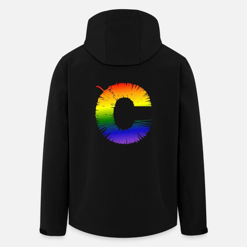 Rainobow C - Recycelte Männer Softshell-Jacke von Stanley/Stella - Schwarz