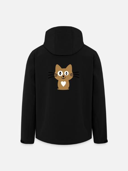 chat - Veste softshell homme en polyester recyclé Stanley/Stella - noir