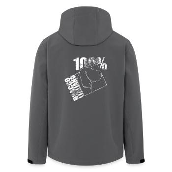 BRACCO ITALIANO 100 WILSIGNS - Men’s Recycled Softshell Jacket by Stanley/Stella - black - Back - AI Model Male 185 light (185cm)