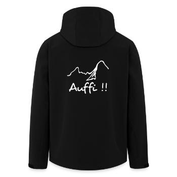 WatzeAuffi - Recycelte Männer Softshell-Jacke von Stanley/Stella - Schwarz - Hinten - AI Model Male 185 light (185cm)