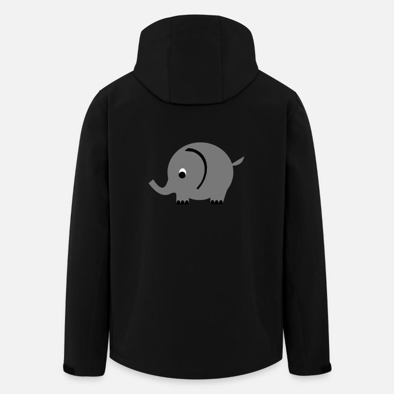 elephant - Men’s Recycled Softshell Jacket by Stanley/Stella - black