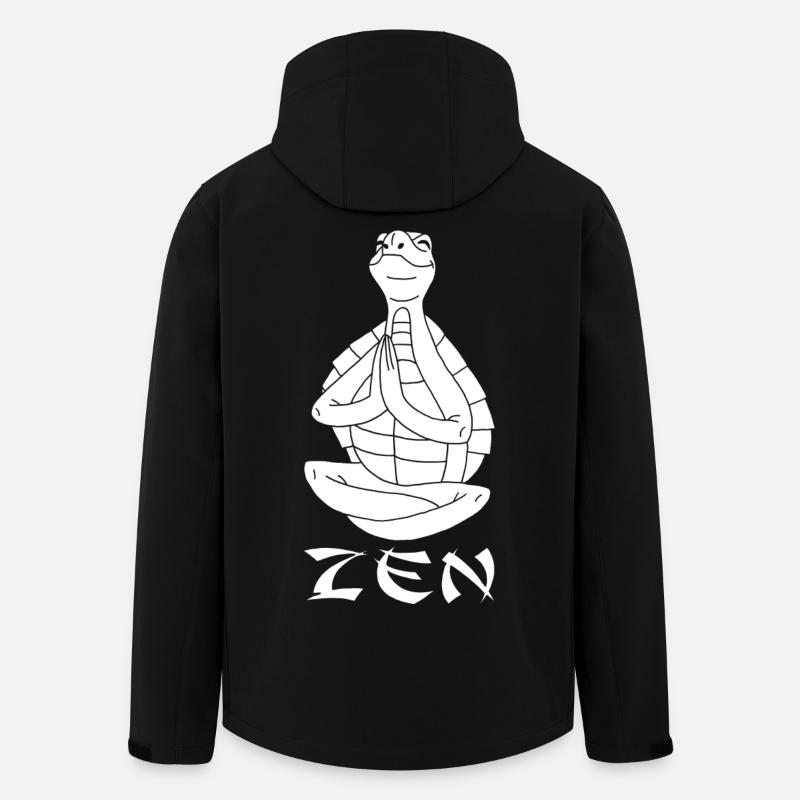 Yogi Schildkröte (Weiß) - Recycelte Männer Softshell-Jacke von Stanley/Stella - Schwarz
