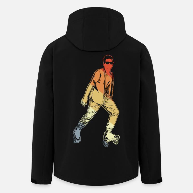 Rollkunstlauf - Recycelte Männer Softshell-Jacke von Stanley/Stella - Schwarz