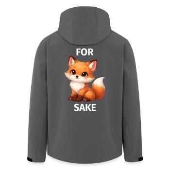 Um Fox' Willen - Recycelte Männer Softshell-Jacke von Stanley/Stella - Schwarz - Hinten - AI Model Male 185 light (185cm)