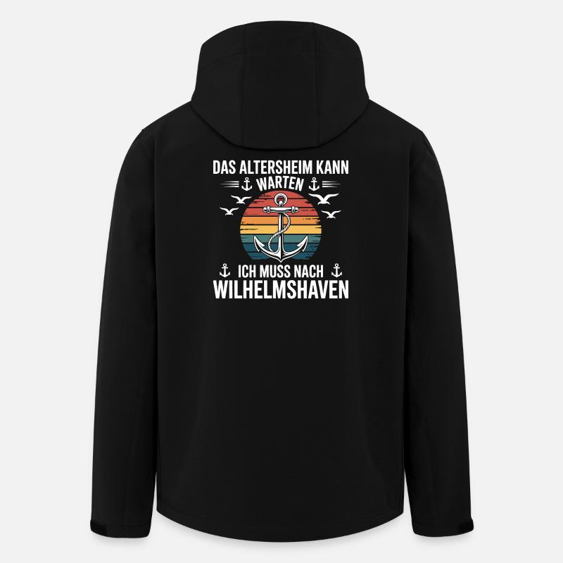 Wilhelmshaven Sprüche Wilhelmshavener Spruch - Recycelte Männer Softshell-Jacke von Stanley/Stella - Schwarz