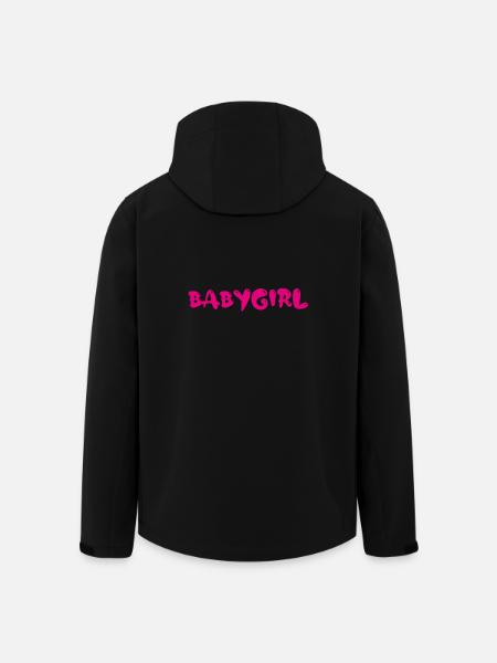babygirl pink - Recycelte Männer Softshell-Jacke von Stanley/Stella - Schwarz