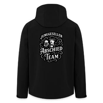 Junggesellen Team Lustig Jga Bier - Recycelte Männer Softshell-Jacke von Stanley/Stella - Schwarz - Hinten - AI Model Male 185 light (185cm)