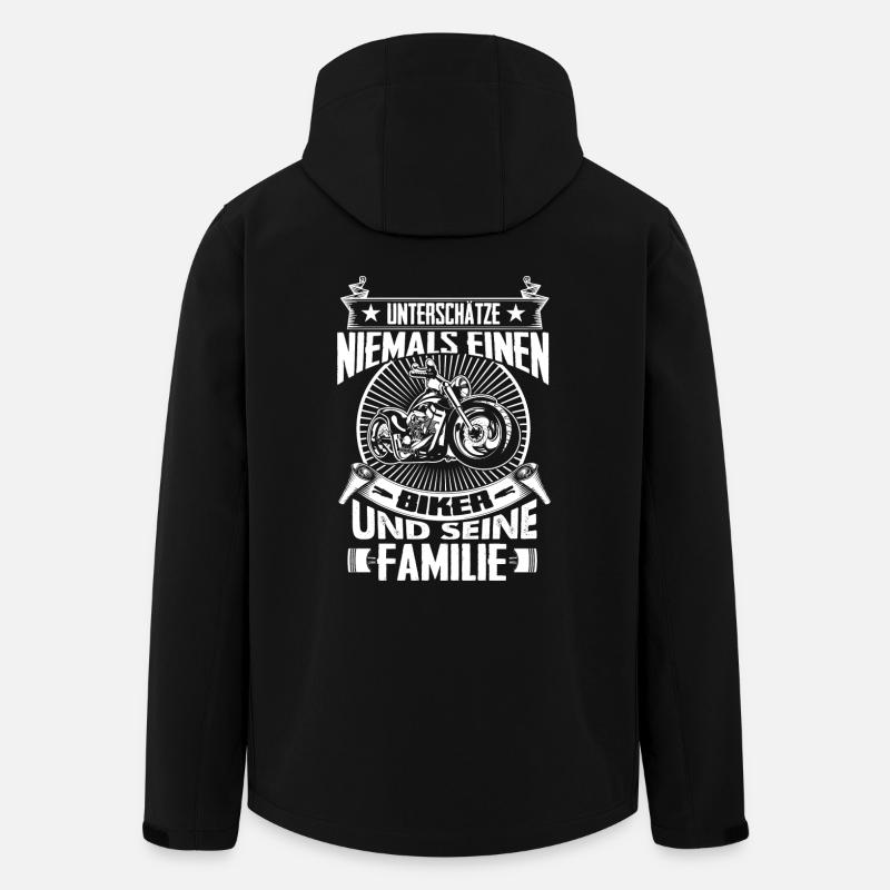 Biker - Recycelte Männer Softshell-Jacke von Stanley/Stella - Schwarz