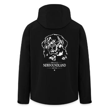 Terre-Neuve Maman Chien Chien Terre-Neuve Wilsigns - Veste softshell homme en polyester recyclé Stanley/Stella - noir - Dos - AI Model Male 185 light (185cm)