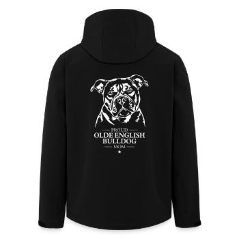 Olde English Bulldog Mom Hunde Hund OEB Wilsigns - Recycelte Männer Softshell-Jacke von Stanley/Stella - Schwarz - Hinten - AI Model Male 185 light (185cm)