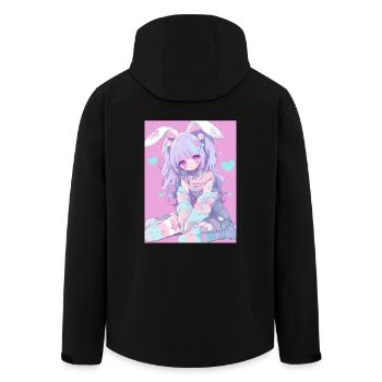 Bunny Bunny Girl Anime Manga Pastel Goth Cadeau - Veste softshell homme en polyester recyclé Stanley/Stella - noir - Dos - AI Model Male 185 light (185cm)