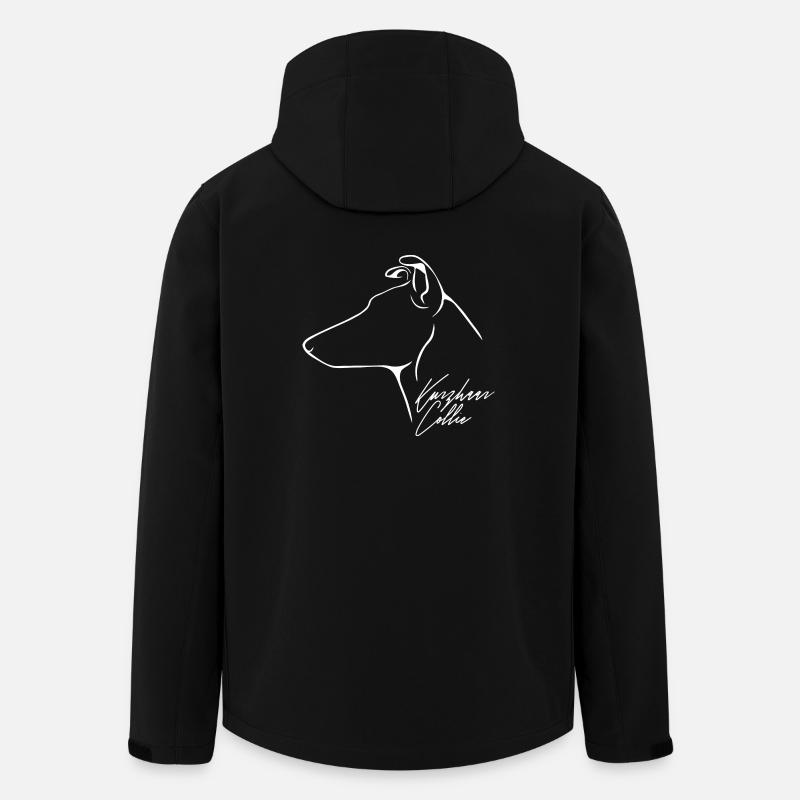 KURZHAAR COLLIE Profil Hund Hunde Wilsigns - Recycelte Männer Softshell-Jacke von Stanley/Stella - Schwarz