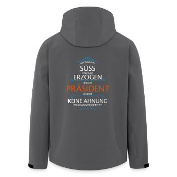Präsident Beruf - Recycelte Männer Softshell-Jacke von Stanley/Stella - Schwarz - Hinten - AI Model Male 185 light (185cm)