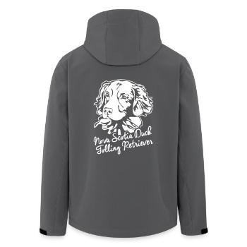 NOVA SCOTIA DUCK TOLLING RETRIEVER PORTRAIT - Recycelte Männer Softshell-Jacke von Stanley/Stella - Schwarz - Hinten - AI Model Male 185 light (185cm)